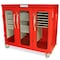 Harloff Three Quarter Height Triple Column Medical Storage Cabinet, Glass Doors, Key Lock MSPM63-00GK - alternate 2
